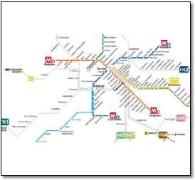 Printable Italy Train Map
